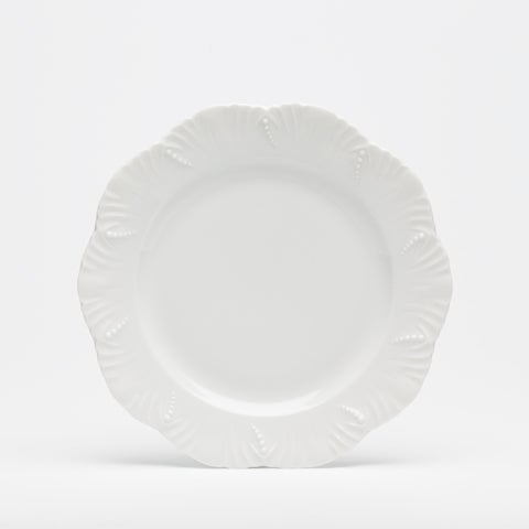 Elegant Ocean White Dessert Plates - Set of 6 Porcelain Cake Plates for Wedding, Party & Tea Time - Perfect for Desserts, Cakes, Cookies & Afternoon Tea