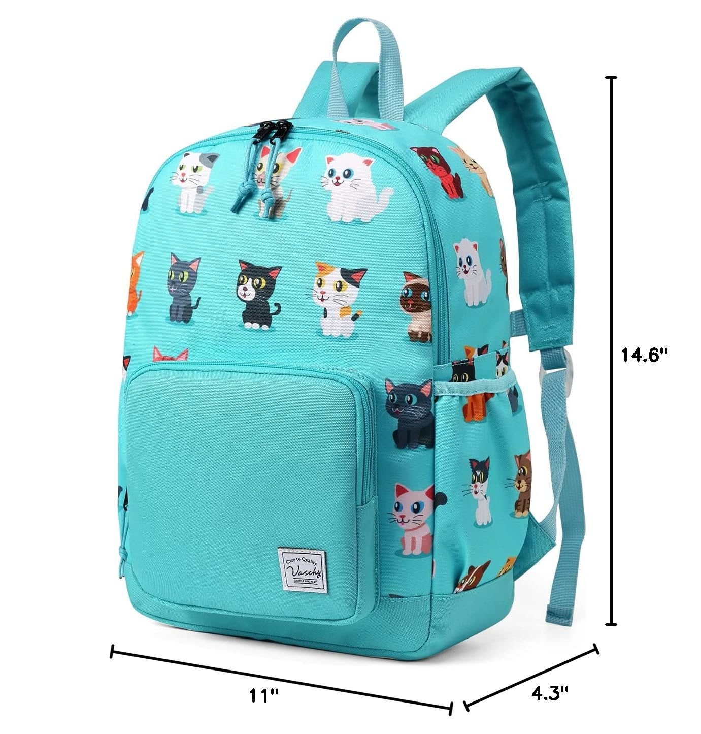 VASCHY Kids Backpack - Lightweight Waterproof School Backpack for Boys & Girls with Adjustable Chest Strap | Perfect for Preschool, Daycare & Travel