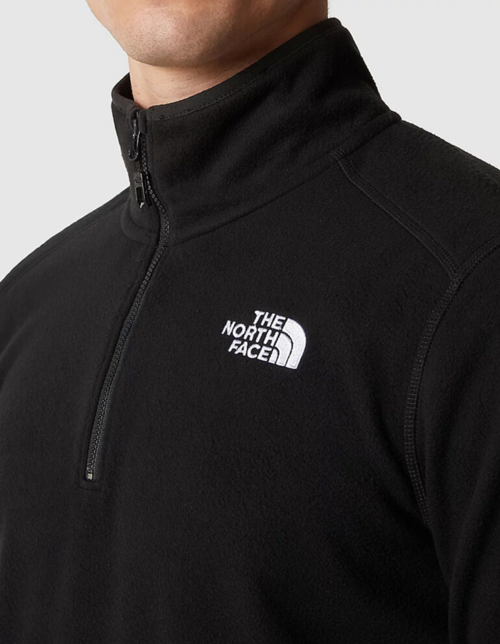 The North Face Men's 100 Glacier Quarter Zip Fleece Pullover - Lightweight & Warm Fleece Jacket for Hiking, Camping & Outdoor Activities