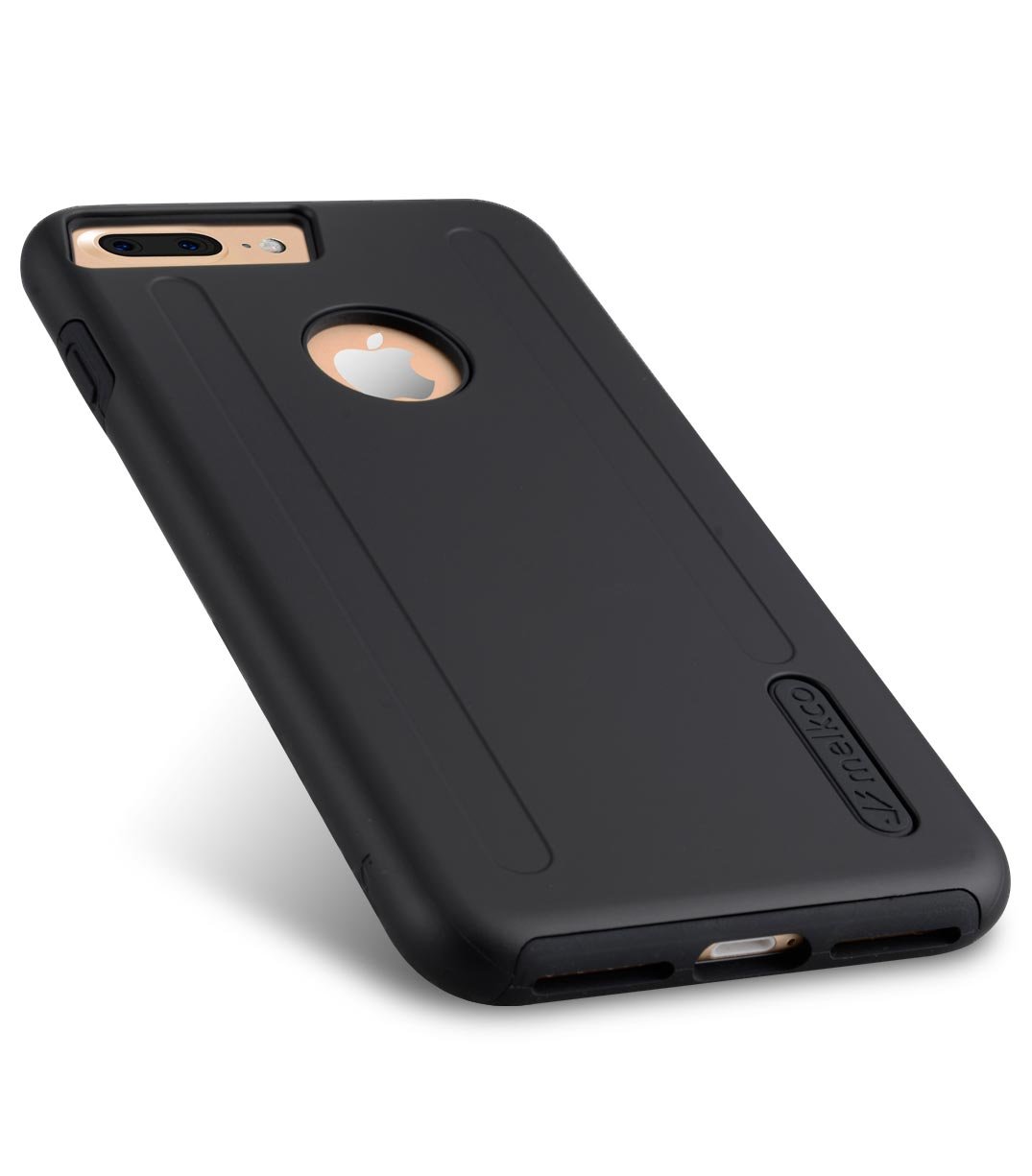 Premium Kubalt Shockproof Case for Apple iPhone 8 Plus & iPhone 7 Plus (5.5 Inch) - Slim Protective Cover with Anti-Scratch Black Matte Finish | Perfect for Daily Use, Outdoor Activities & Travel Protection