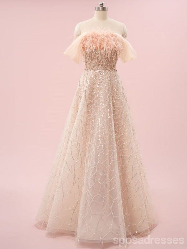 Elegant A-Line Off-Shoulder Long Prom Dresses for Women - Formal Evening Gown for Party, Homecoming & Special Occasions | Style 13526