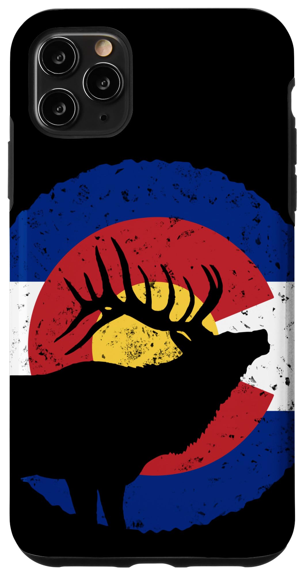 iPhone 11 Pro Max Case - Colorado Elk Hunting Design with American Flag - Durable Protective Cover for Outdoor Adventures & Hunting Trips