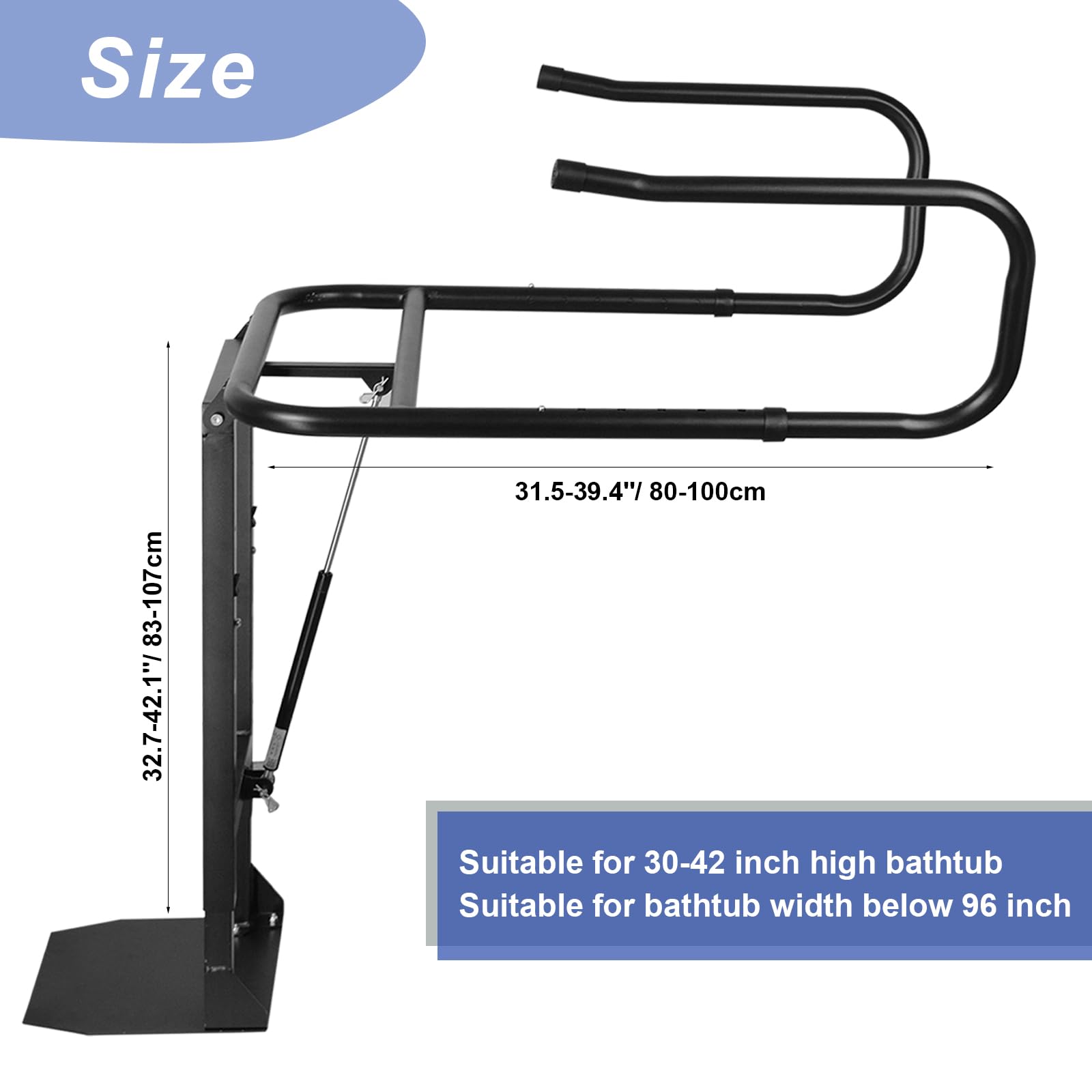 **Hydraulic Hot Tub Cover Lift - Adjustable U-Arm Spa Cover Lifter with Reinforced Brackets for Easy Removal | Fits Most Spas & Hot Tubs | Perfect for Backyard Relaxation & Outdoor Entertaining**