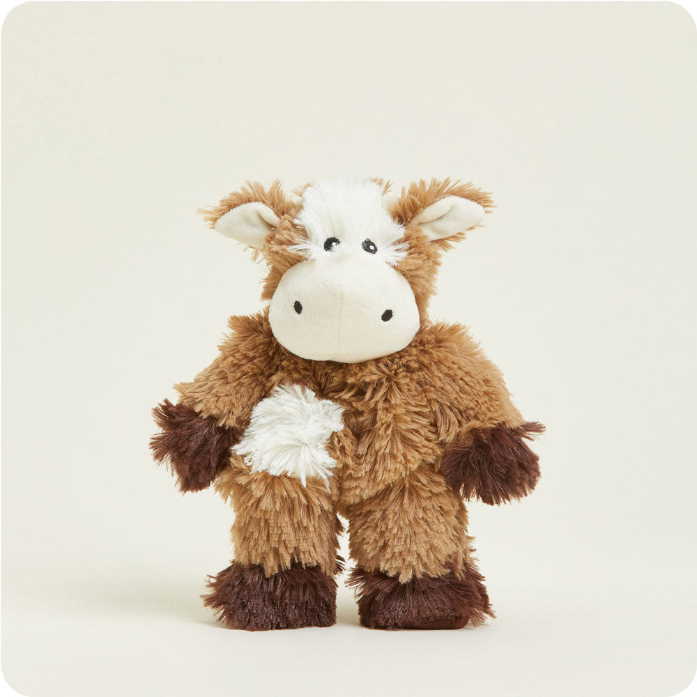Warmies Junior Plush Cow - Microwaveable Heating Pad for Kids, Stuffed Animal with Lavender Aromatherapy - Perfect for Bedtime, Relaxation & Stress Relief