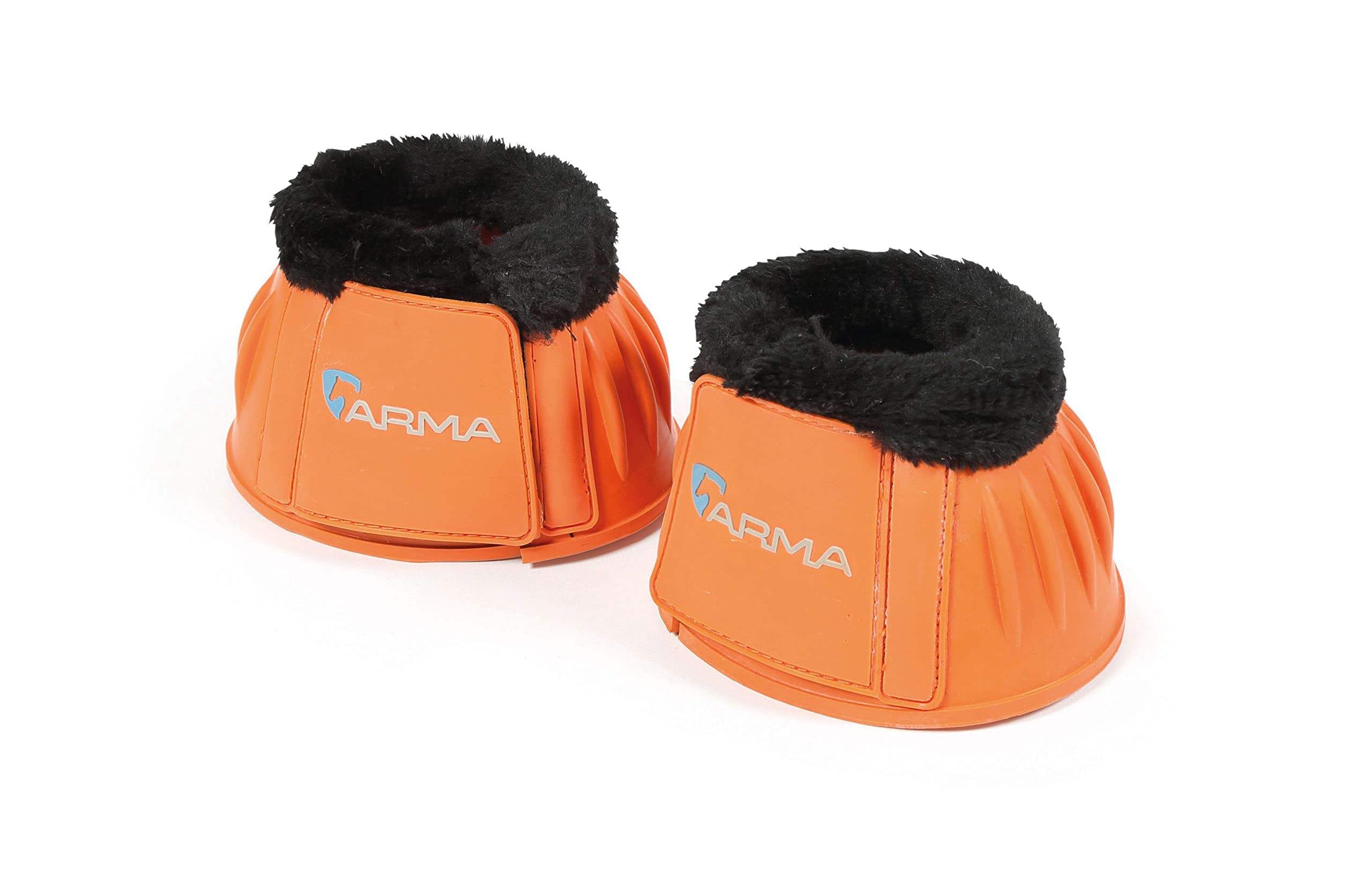 Shires ARMA Fleece Trim Horse Bell Boots - Durable Equine Protection for Jumping, Riding & Training - Prevent Overreach Injuries