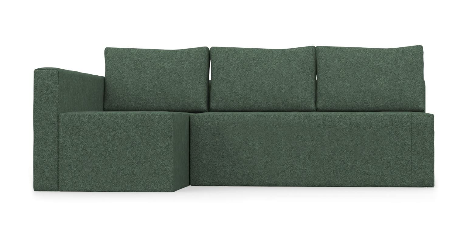 Premium Heavy Duty Slipcover for IKEA FRIHETEN Corner Sofa Bed (Left Section Only) - Handmade Replacement Cover in Green | Perfect for Living Room, Guest Room & Small Spaces