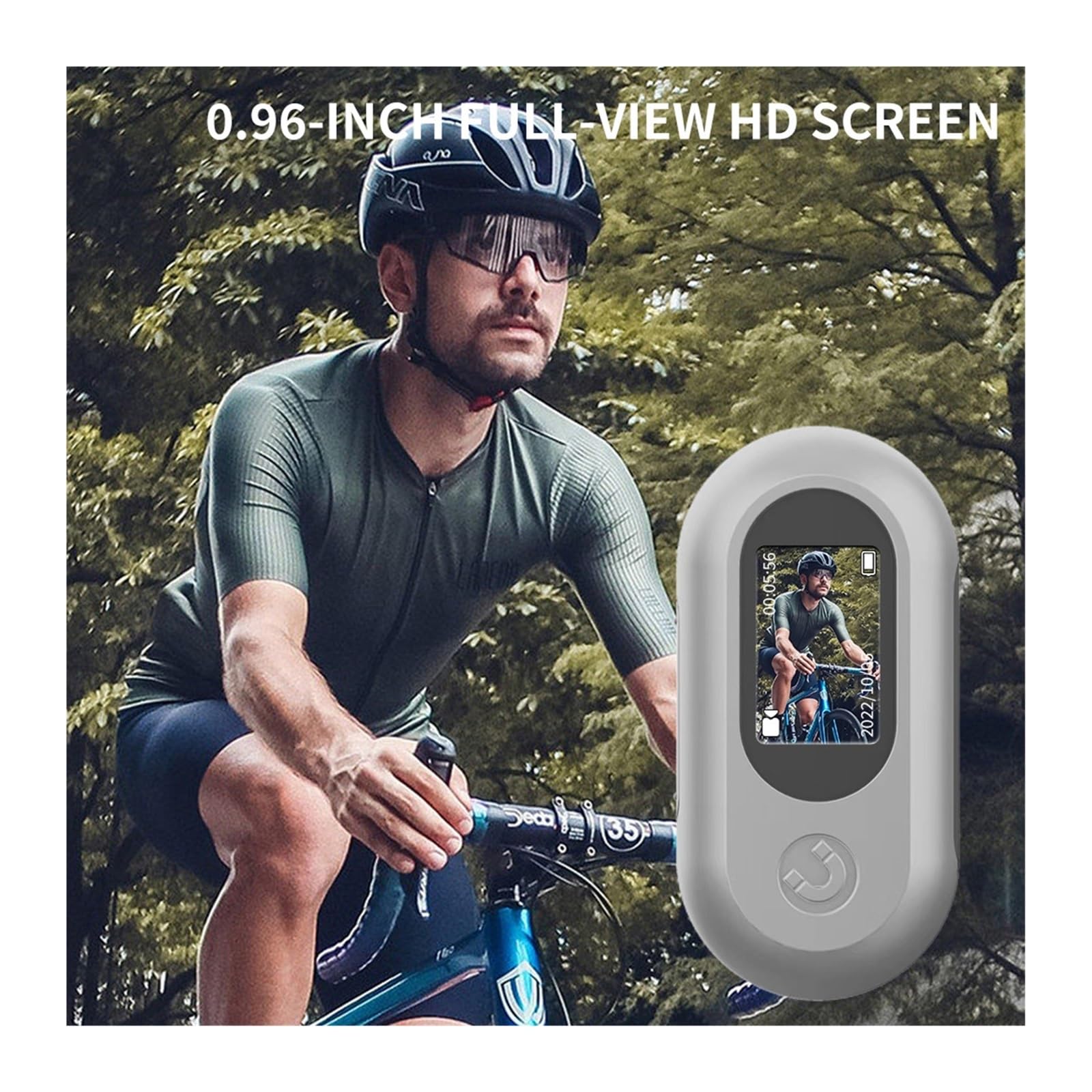 **MZZYG 4K Action Camera - Waterproof Sports Camera with LCD Screen, 16GB Card Included - Perfect for Outdoor Adventures, Cycling, Driving & Travel (White)**