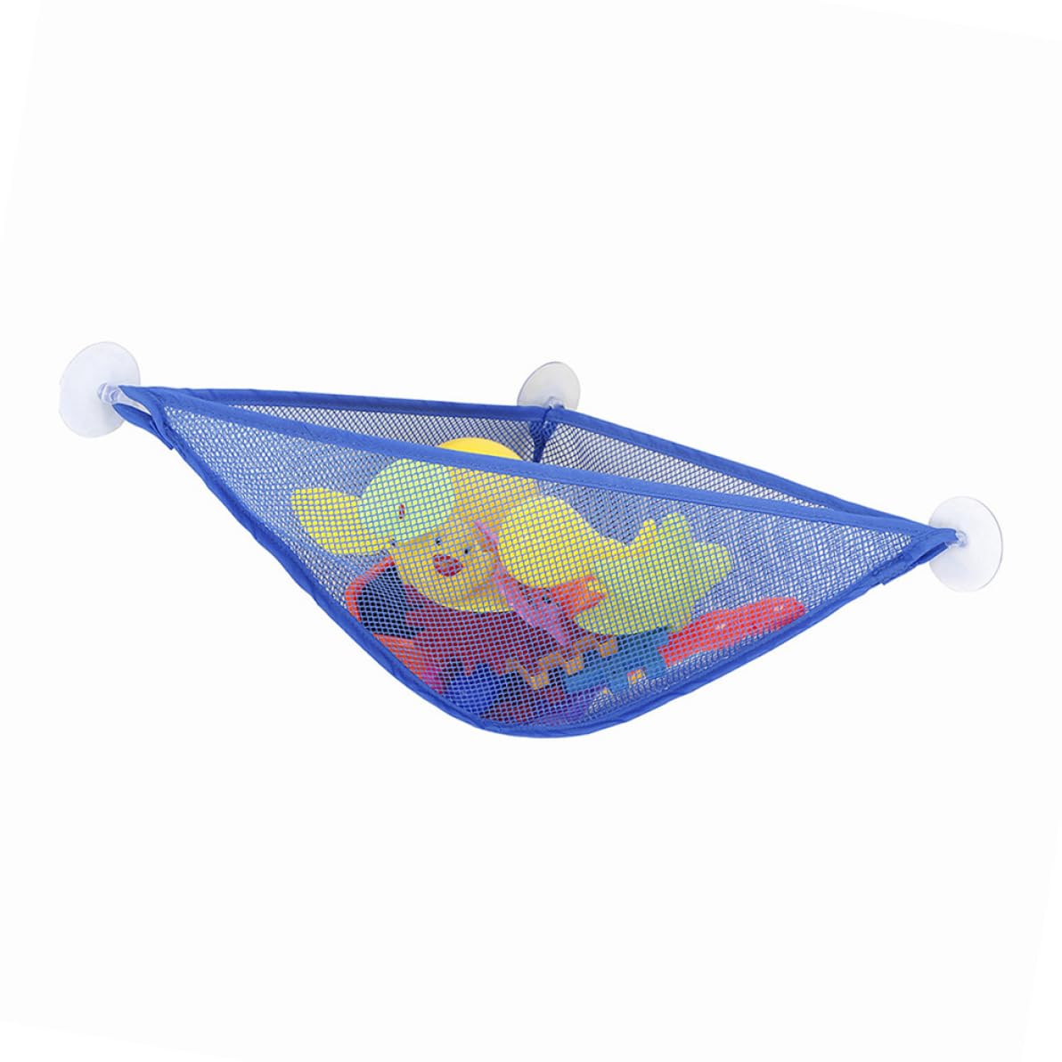 Baby Bath Toy Organizer with Strong Suction Cups - Bathtub Toys Holder Storage Net, Shower Caddy Bag for Toddlers (Light Blue) - Perfect for Kids' Bath Time Organization & Bathroom Storage