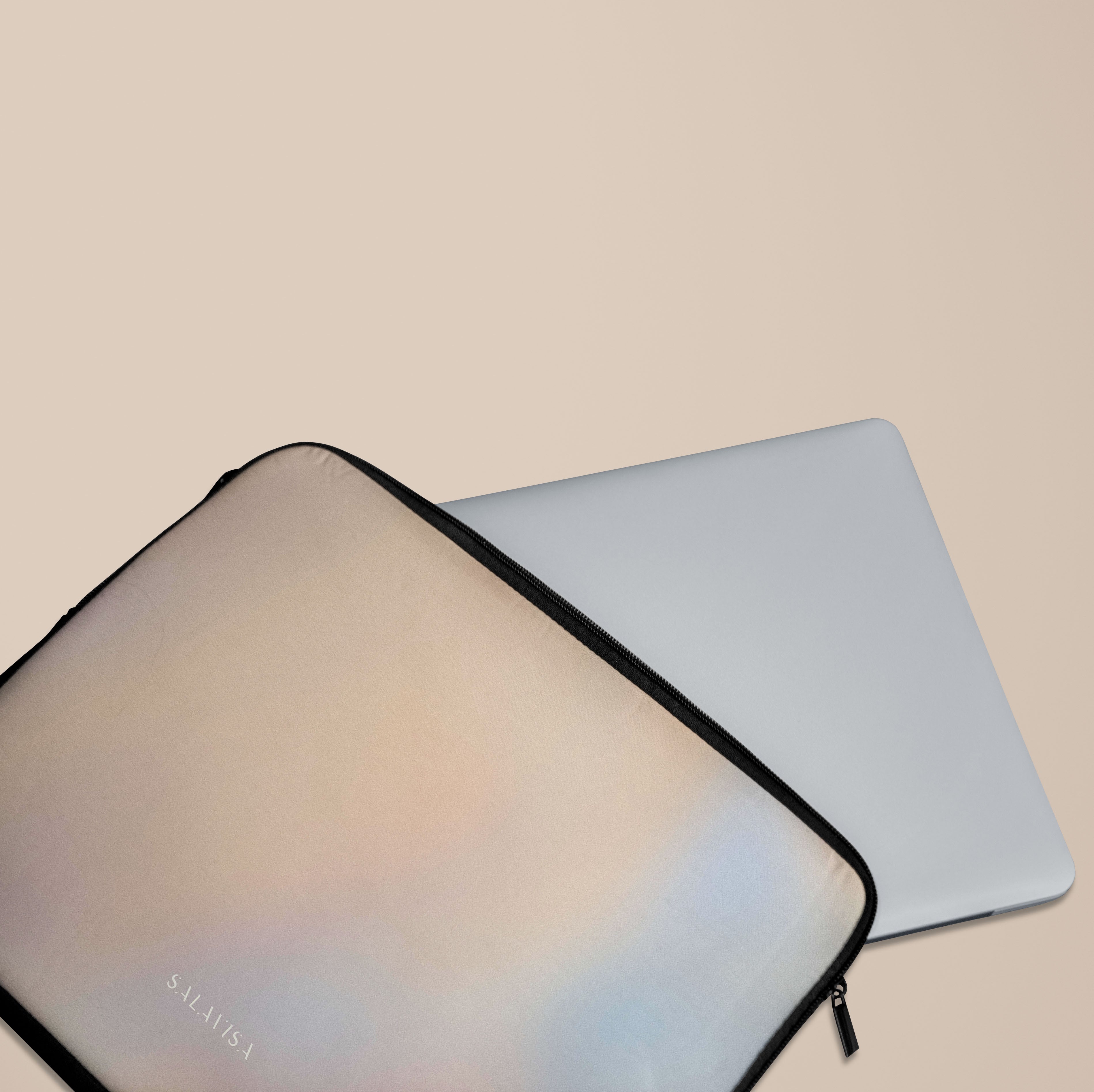 Peach Glow Laptop Sleeve 13-15 Inch - Soft Protective Neoprene Case for MacBook Air/Pro, Dell, HP - Lightweight & Water-Resistant for School, Work, Travel