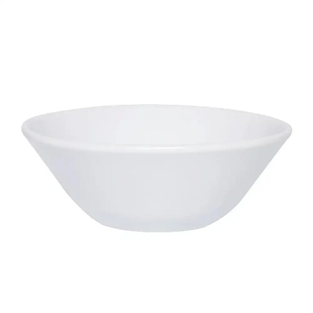 Biona Bazar White Ceramic Bowl 500ml - Durable Commercial Kitchenware for Restaurants, Cafes & Home Use