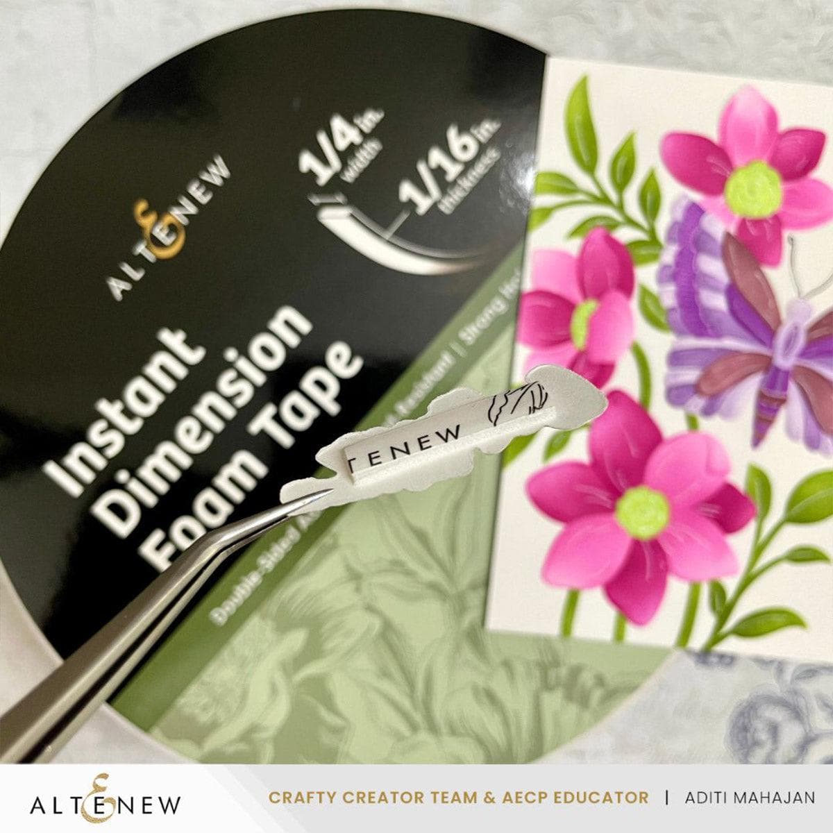 Instant Dimension Foam Tape Bundle (4 Sizes) - Double-Sided Adhesive Strips for Home Decor, Picture Hanging & DIY Projects - Perfect for Wall Mounting, Crafts & Office Organization