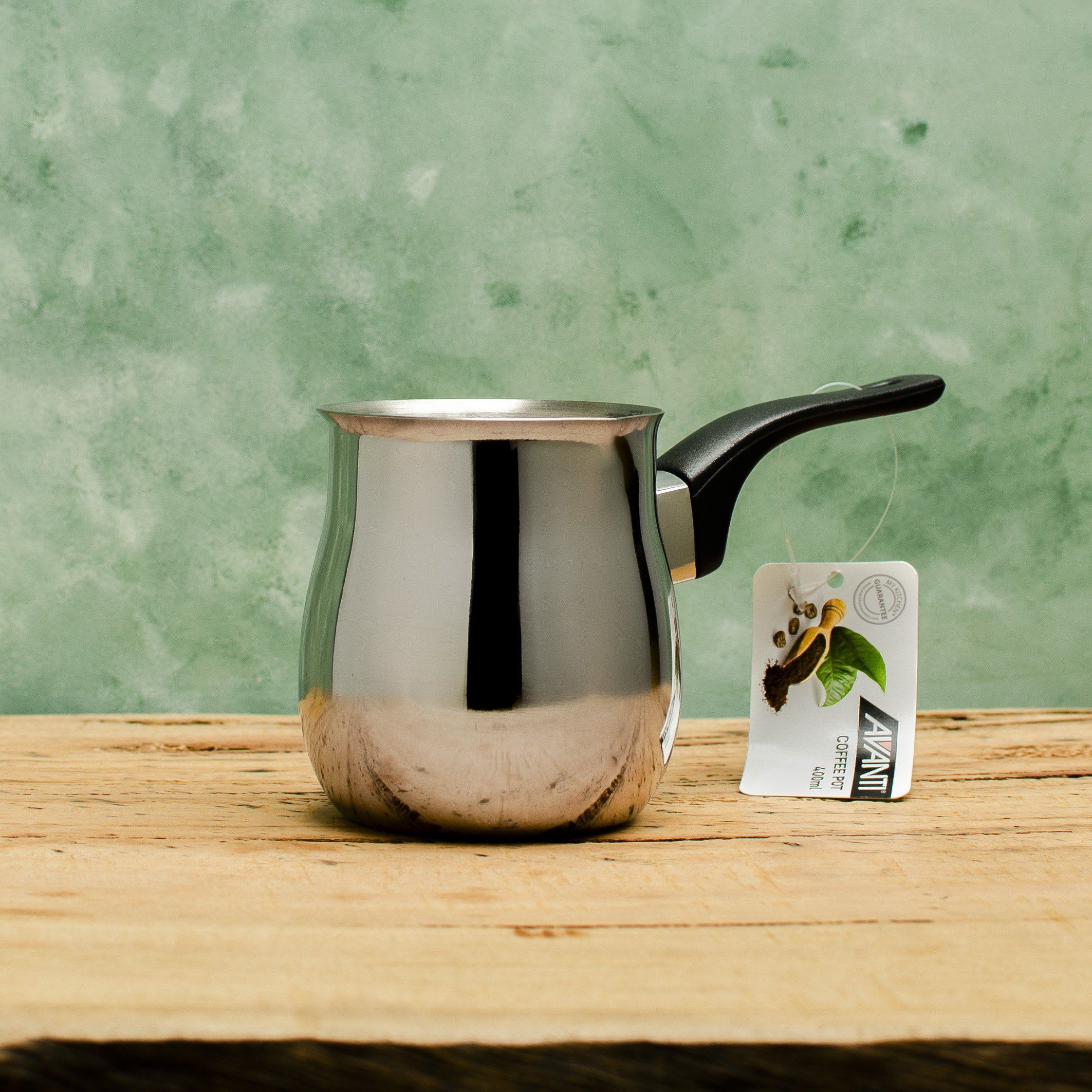 Premium Avanti Turkish Coffee Pot - Traditional Cezve/Ibrik for Stovetop Brewing - Perfect for Home, Office & Gift Giving