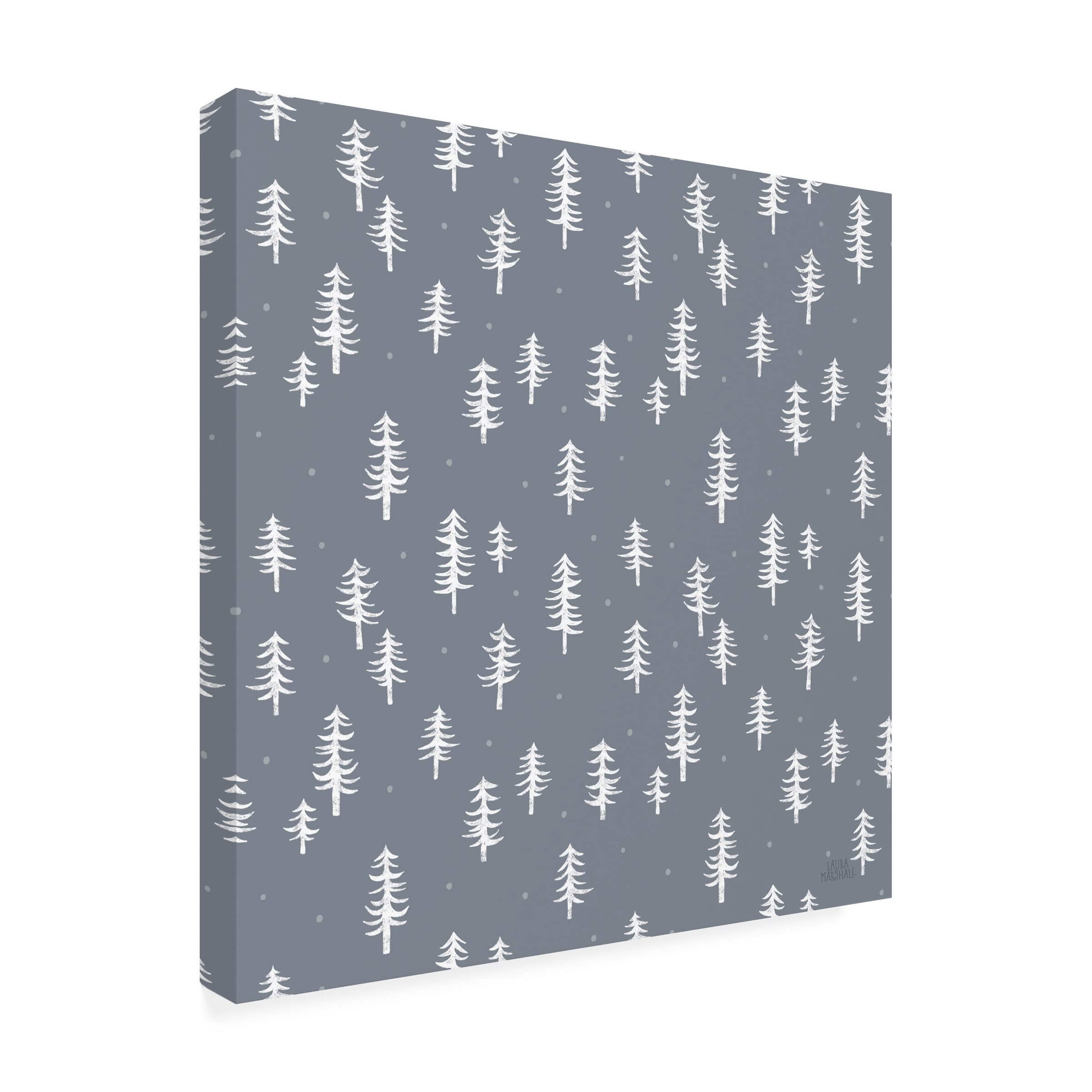 Laura Marshall 'Gone Glamping Pattern IIIC' Canvas Wall Art - Nature Inspired Camping Decor for Living Room, Bedroom & Cabin