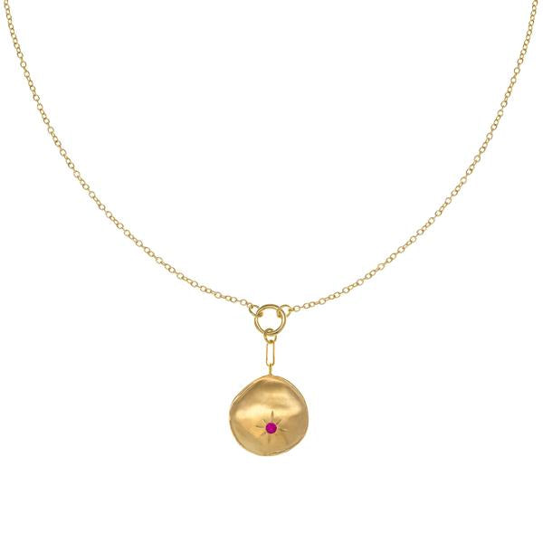 Luna Single Star Coin Necklace - Dainty Gold or Silver Celestial Jewelry for Women - Perfect for Everyday Wear, Gifts & Special Occasions