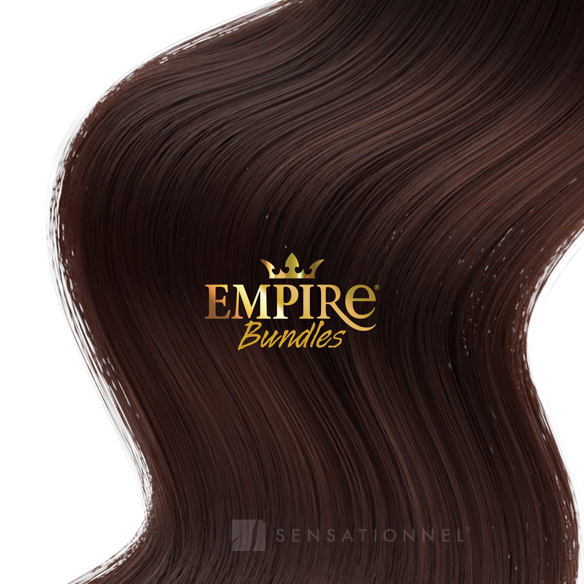 Sensationnel Empire Bundle Weave Hair - 100% Virgin Human Hair Extensions, Unprocessed, Silky Yaki Texture, 2-Pack (24 Inch, Natural Black) | Perfect for Braids, Weaves & Protective Styles