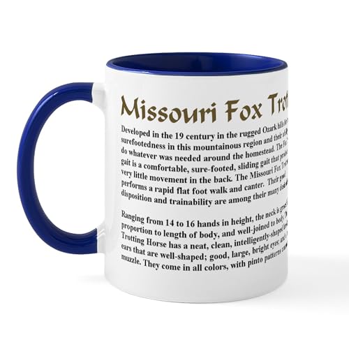 White/Navy Inside - Missouri Fox Trotter Breed Description Mug