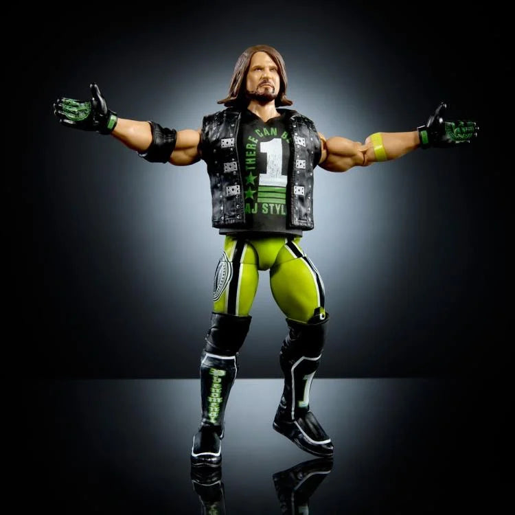 AJ Styles WWE Elite Collection Greatest Hits Series Action Figure - Authentic Collectible for WWE Fans & Wrestling Enthusiasts - Perfect for Display, Gifts, and Memorabilia Collections