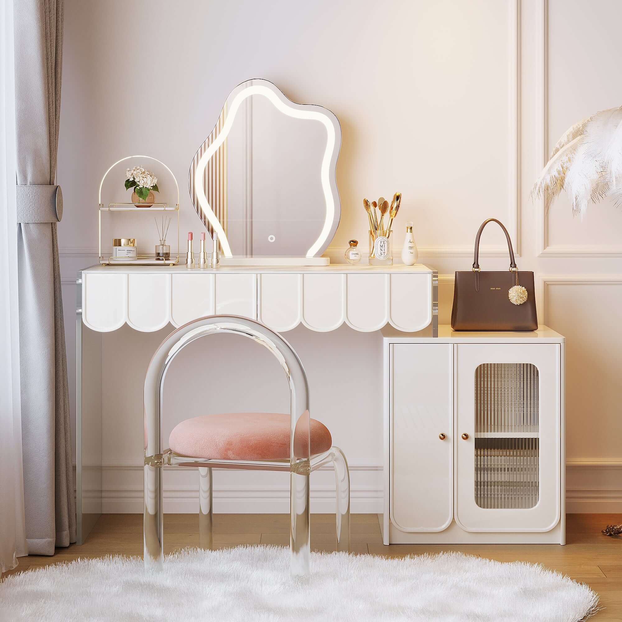 LED Vanity Mirror with Adjustable Brightness - Perfect for Makeup, Skincare & Grooming at Home or Salon