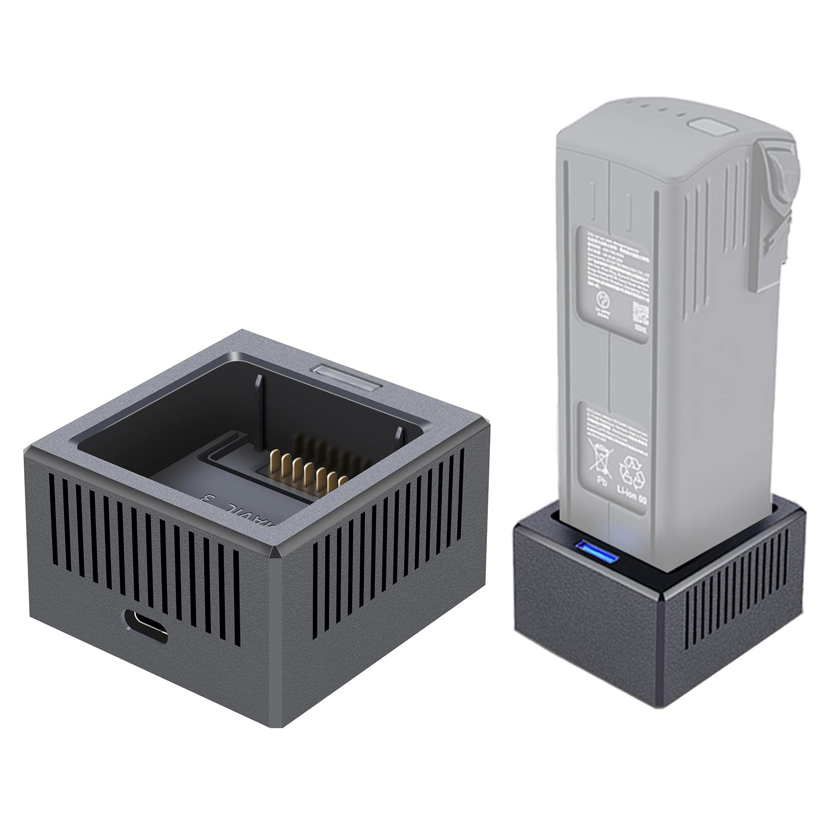 DJI Mavic 3 Fast Charging Hub - USB Smart Battery Charger with LED Display for Mavic 3 Drone Accessories | Quick Charge Multiple Batteries | Perfect for Travel, Aerial Photography & Outdoor Adventures