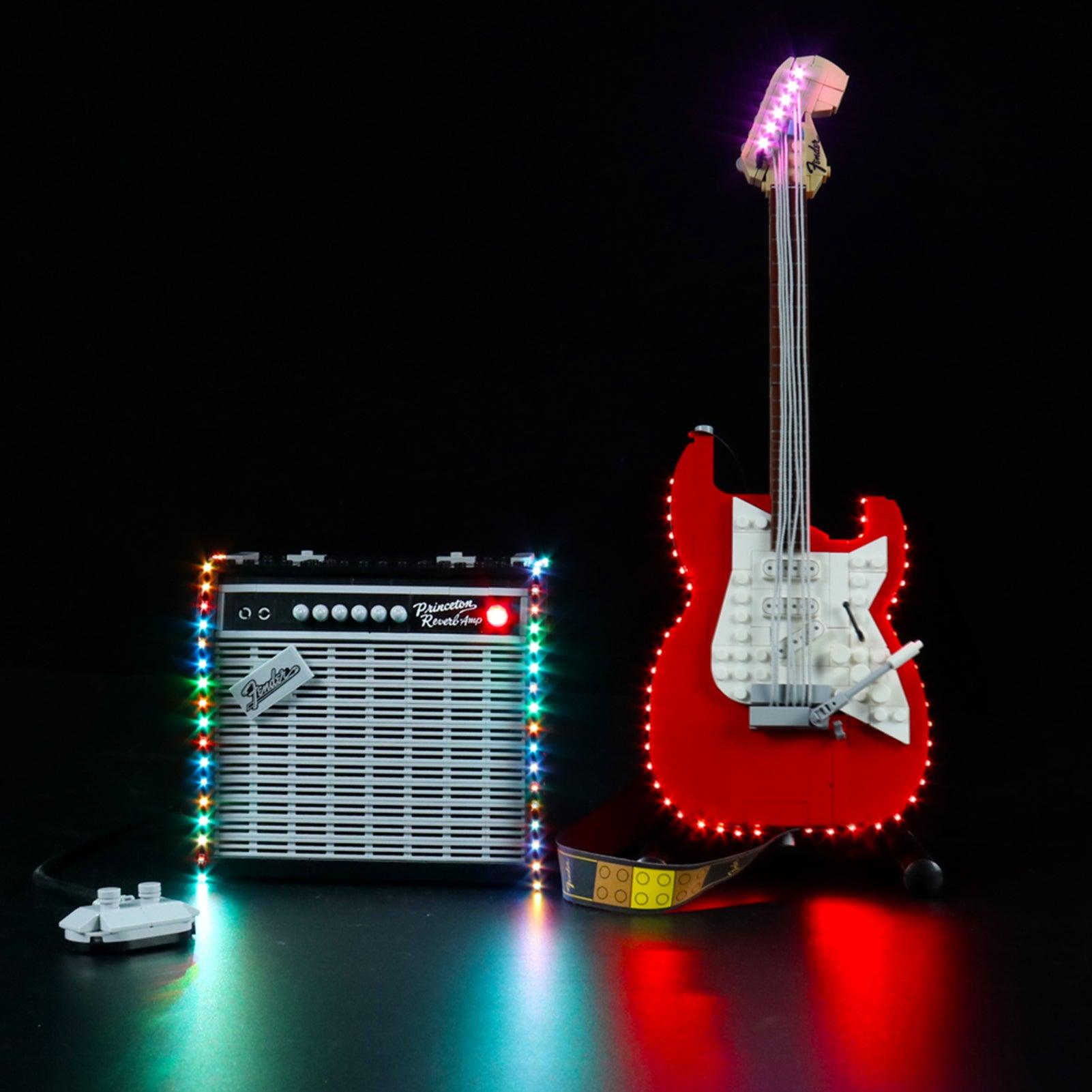 LEGO Ideas Fender Stratocaster 21329 Light Kit - DIY Lighting Set for LEGO Guitar Model | Perfect for Display & Nighttime Showcase