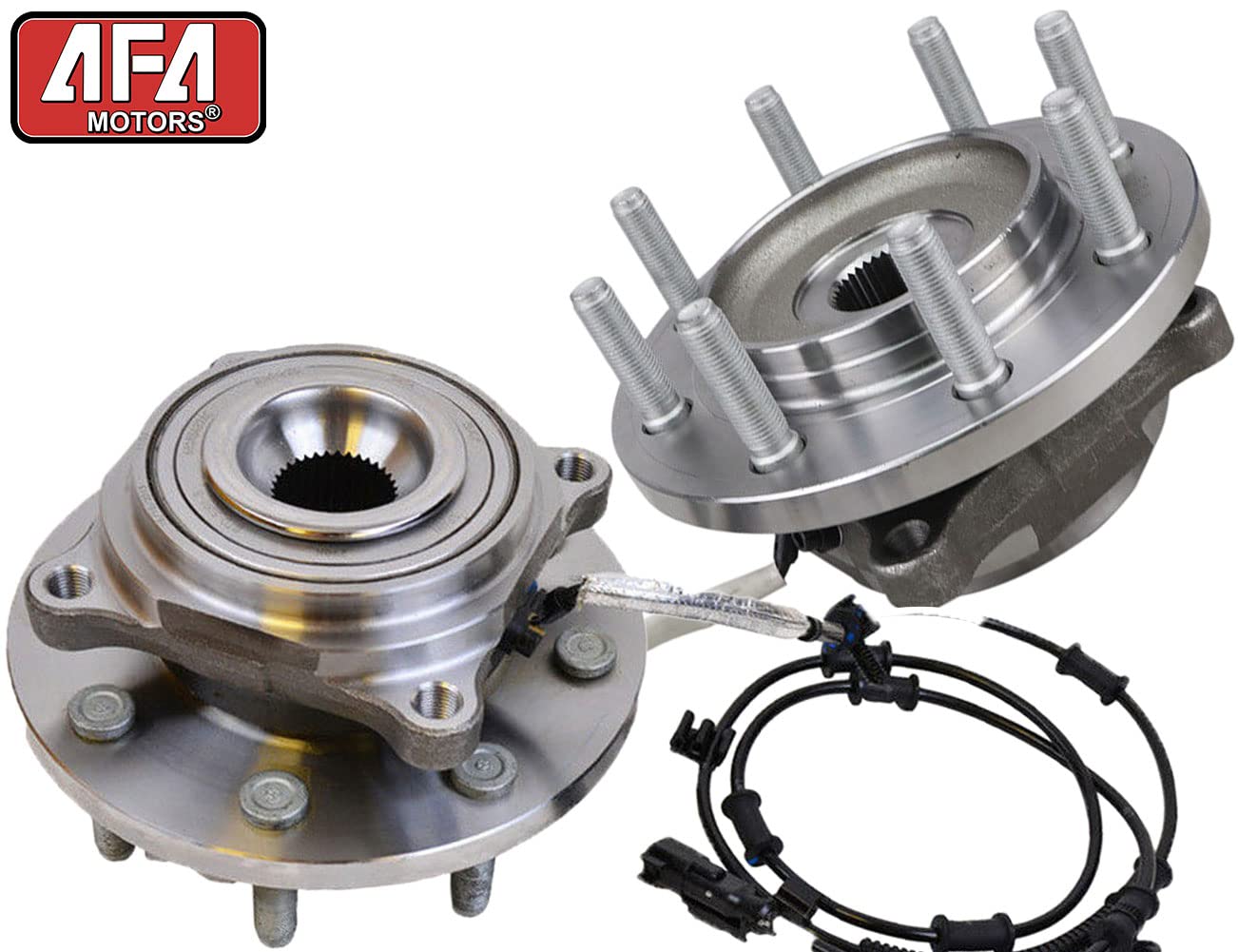 515162 Front Wheel Hub Assembly Compatible with Ram 2500 3500 - 8 Lug ABS Wheel Bearing and Hub Pair - Perfect for Off-Roading, Towing & Heavy-Duty Truck Maintenance