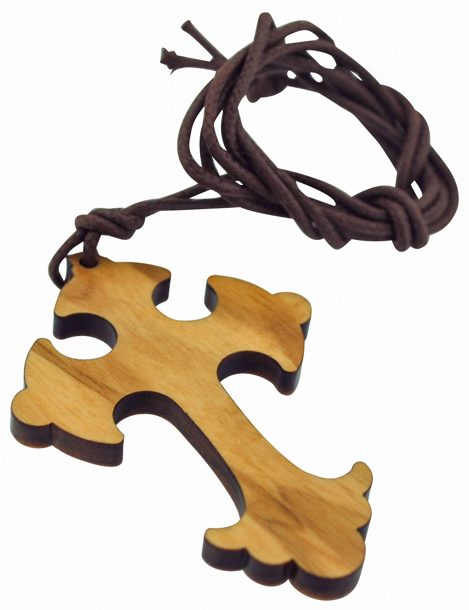 Venerare Holy Trinity Crucifix Pendant - Laser-Engraved Religious Jewelry for Men & Women - Perfect for Baptism, First Communion & Daily Faith Inspiration