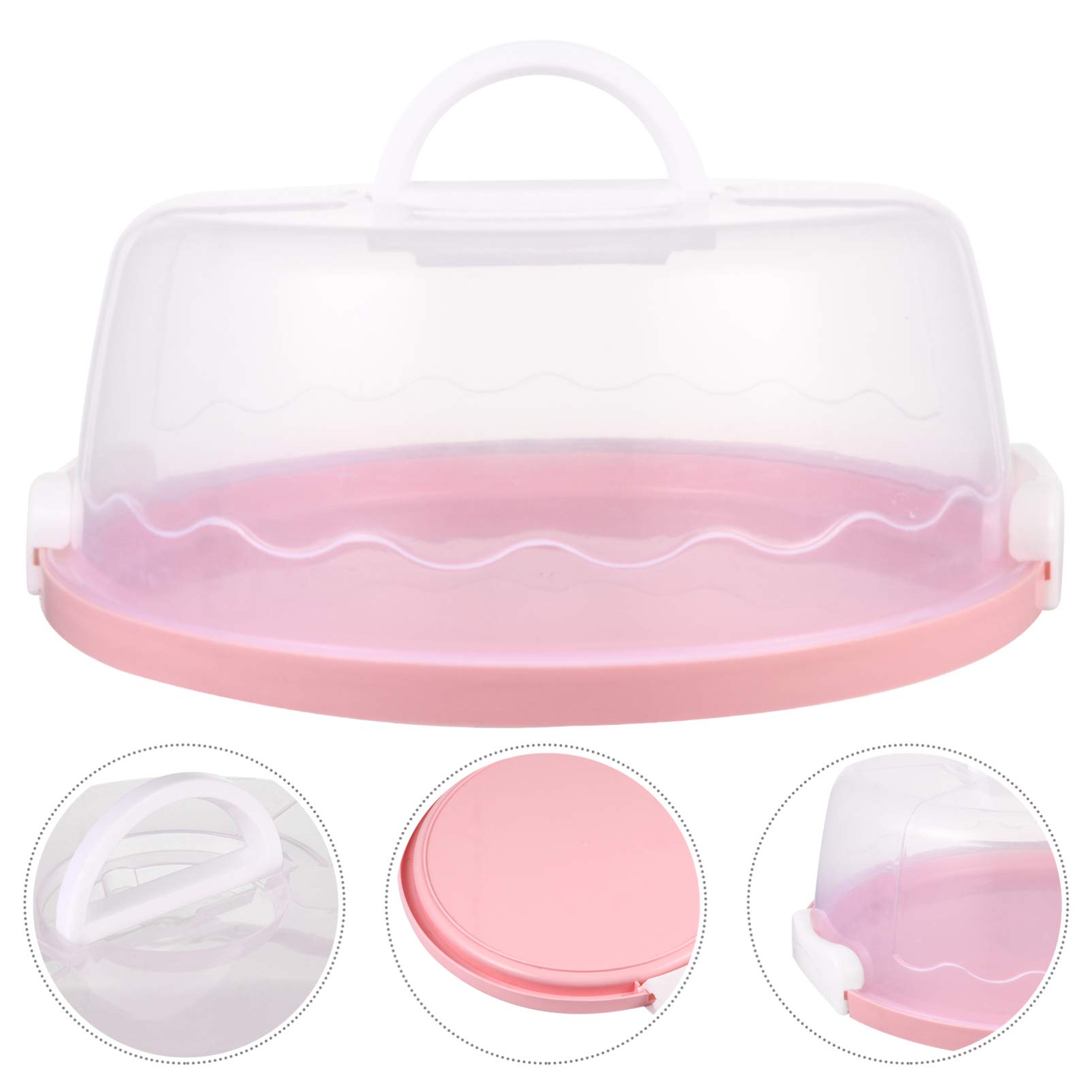 DOITOOL 1pc Portable Cake Storage Box with Lid - Airtight Bakery Container for Cupcakes, Desserts & Pastries - Perfect for Parties, Picnics & Home Baking
