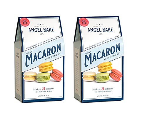 French Macaron Baking Mix with Swiss Buttercream Filling - Gluten Free, Non-GMO (2 Pack) | Perfect for Parties, Gifts & Home Baking