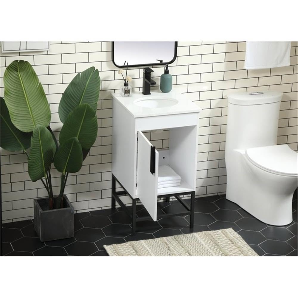 32 Inch Modern Bathroom Vanity with Sink - Elegant Green Storage Cabinet for Bathroom Organization | Perfect for Small Spaces, Apartments & Home Decor