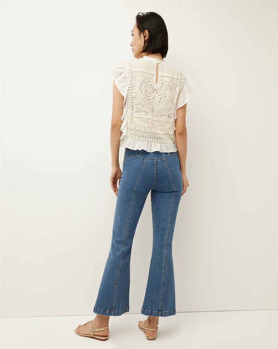 Carson Kick Flare Jeans for Women - High Waist Stretch Denim Pants, Vintage Retro Style - Perfect for Casual Outfits, Date Nights & Weekend Getaways