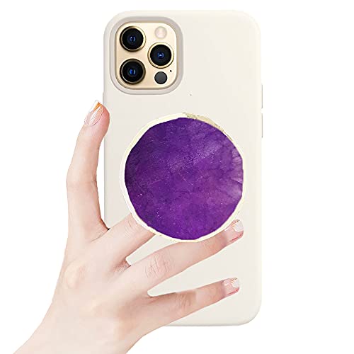 Crystal phone grip purple