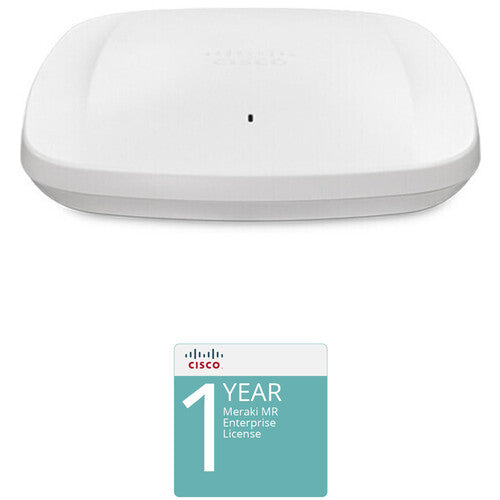 Cisco MR57 802.11ax 4x4:4 MU-MIMO Dual Band WiFi 6 Access Point Kit with 1 Year Enterprise License & Support - Ideal for Office Networks, Smart Buildings & High-Density Environments