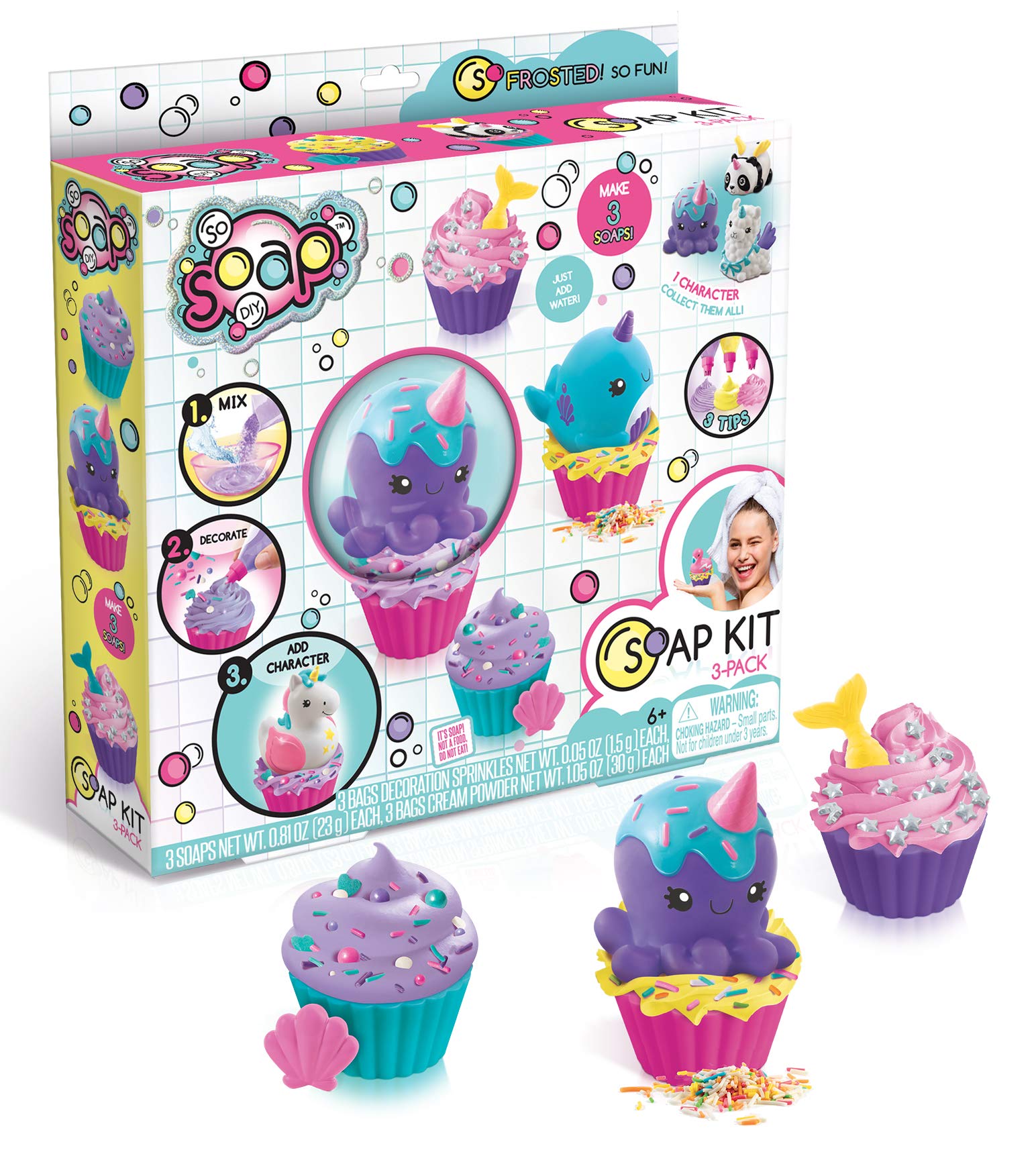 Canal Toys So Soap DIY - 3 Pack Soap Making Kit for Kids, Fun & Educational Science Craft Activity - Perfect for Birthday Gifts, Party Favors & STEM Learning