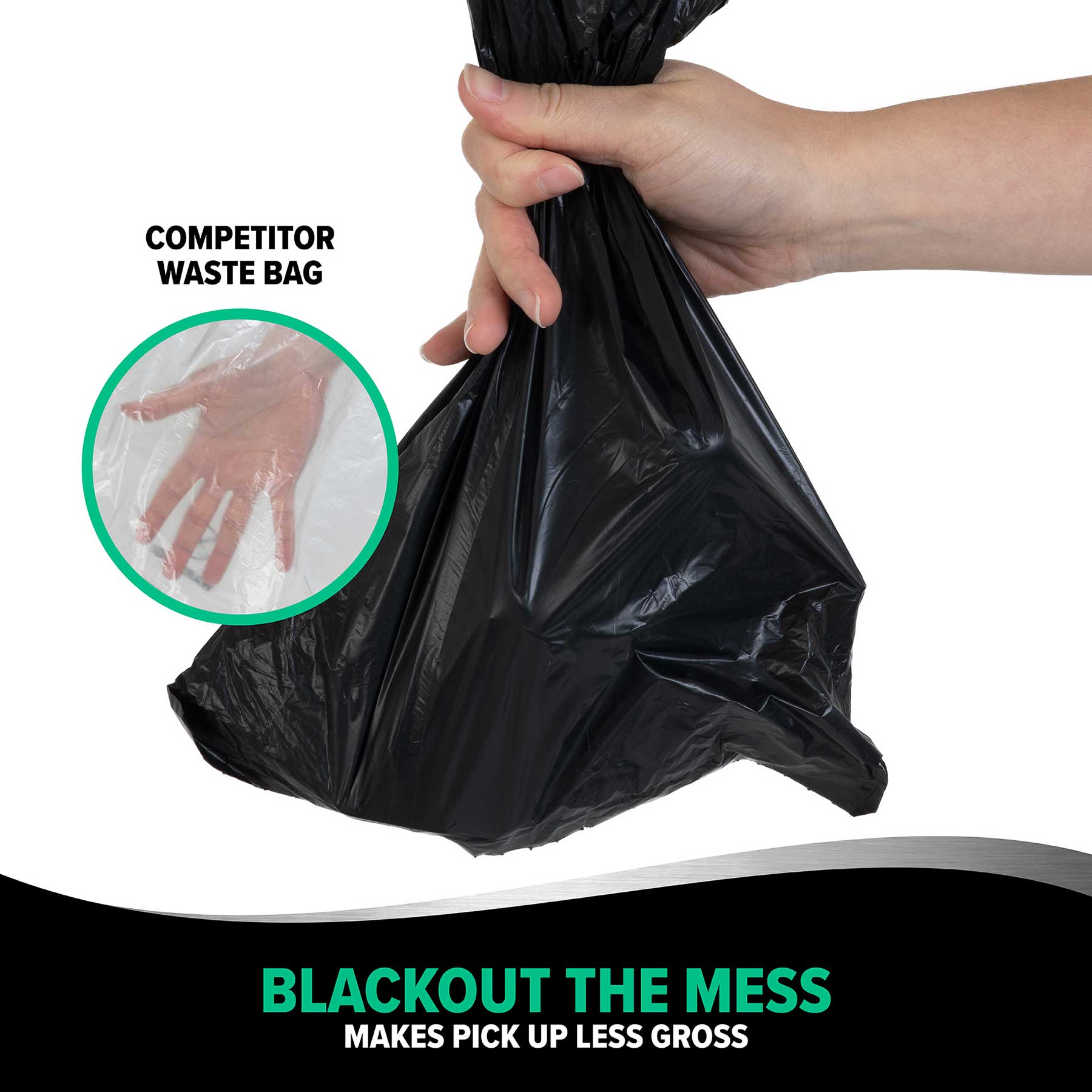 Arm & Hammer MAX Blackout Dog Waste Bags - 300 Count, Scented, Extra Thick & Leak-Proof for Easy Cleanup - Perfect for Walks, Parks & Travel with Your Pet