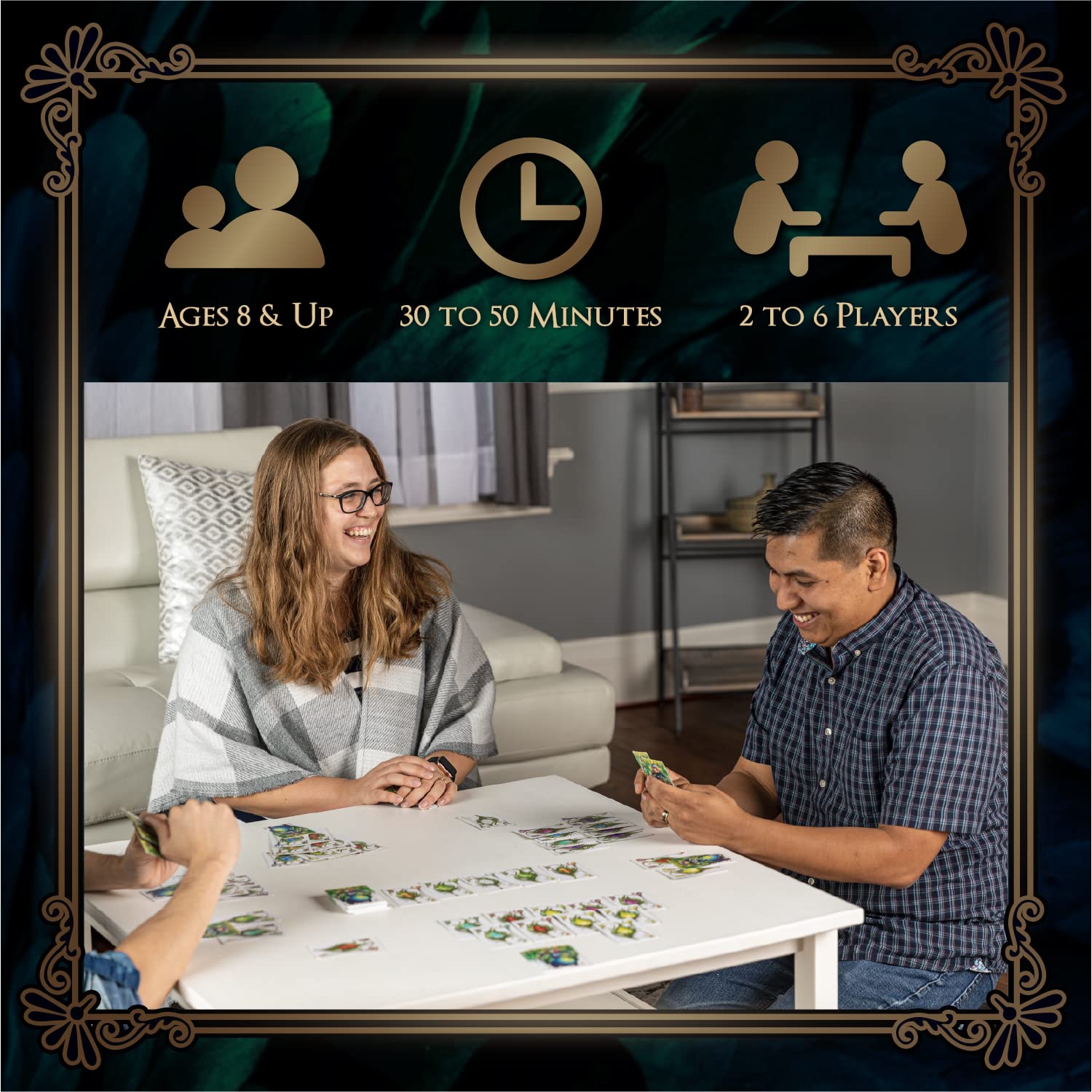 Enchanted Plumes Strategy Card Game by Calliope Games | Family Board Game for 2-6 Players | Perfect for Game Nights & Parties | From Makers of Tsuro & Roll for It! | Great for Family Bonding & Social Gatherings