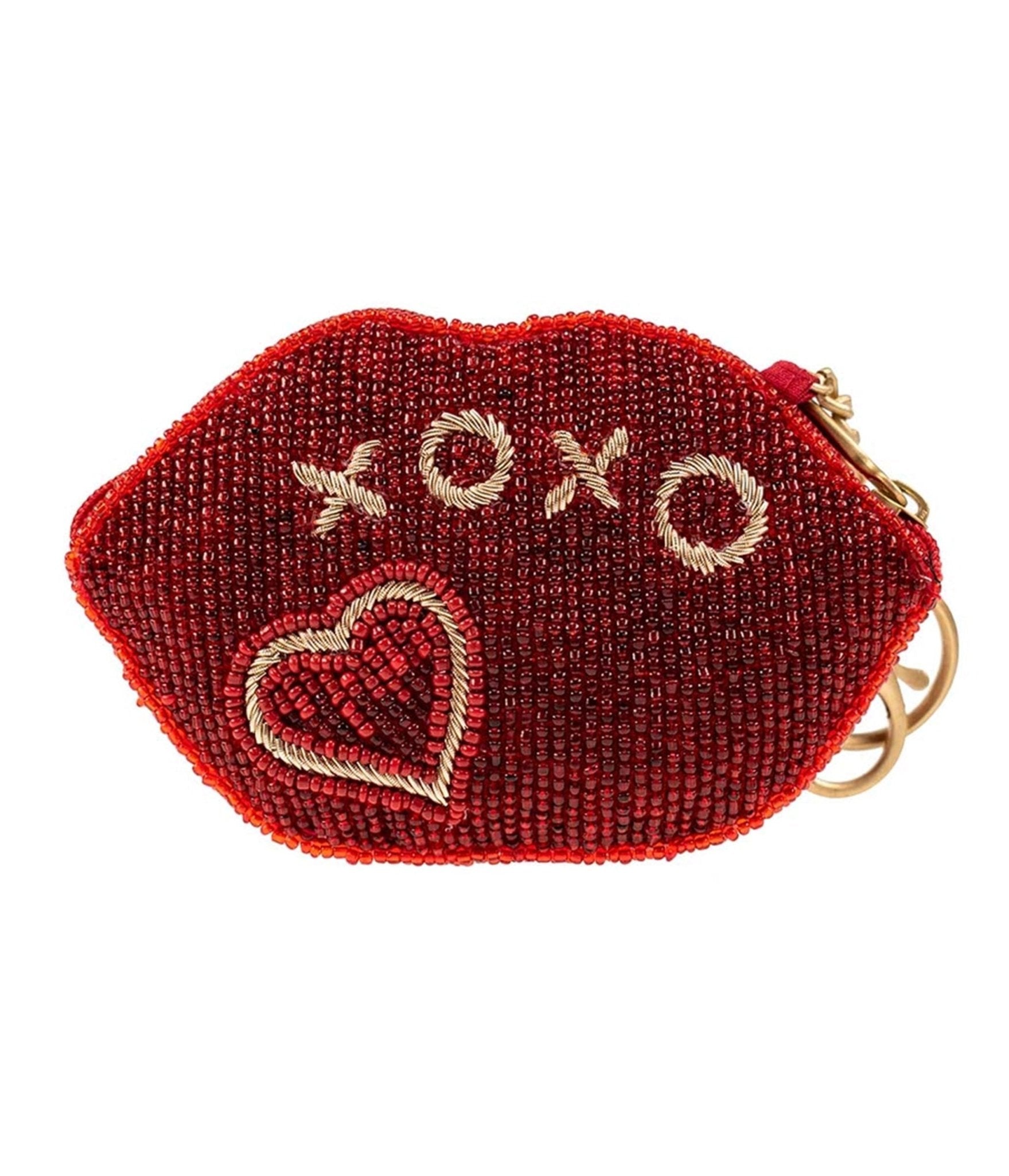 Mary Frances XOXO Coin Purse - Stylish & Compact Wallet for Women - Perfect for Cash, Cards & Small Essentials - Ideal for Parties, Travel & Everyday Use