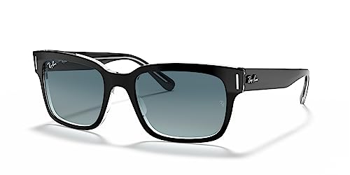 Black on Transparent/Blue Gradient Grey