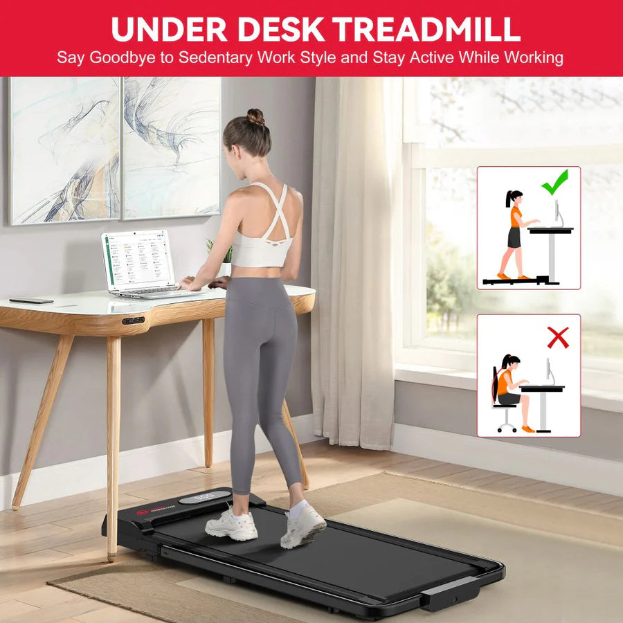 S1 Treadmill - 6KM/H Speed, Compact Home Fitness Equipment for Walking & Jogging | Perfect for Small Spaces, Home Gym & Apartment Workouts