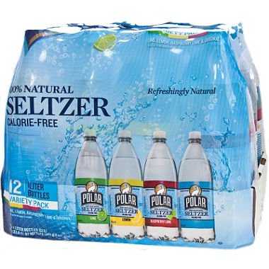 Polar Seltzer Water Variety Pack - 12 Cans (33.8 Fl Oz Each) | Assorted Flavors Sparkling Water | Refreshing Drink for Parties, Office & Home Hydration
