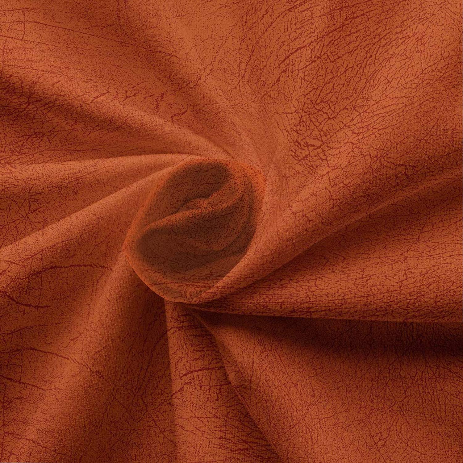 Ambesonne Faux Suede Fabric by The Yard - Digitally Printed Weathered Texture, Durable & Washable Upholstery Material for DIY Projects, Indoor/Outdoor Home Decor (1 Yard, Pale Vermilion) | Perfect for Sofa Covers, Pillows, Curtains & Crafting