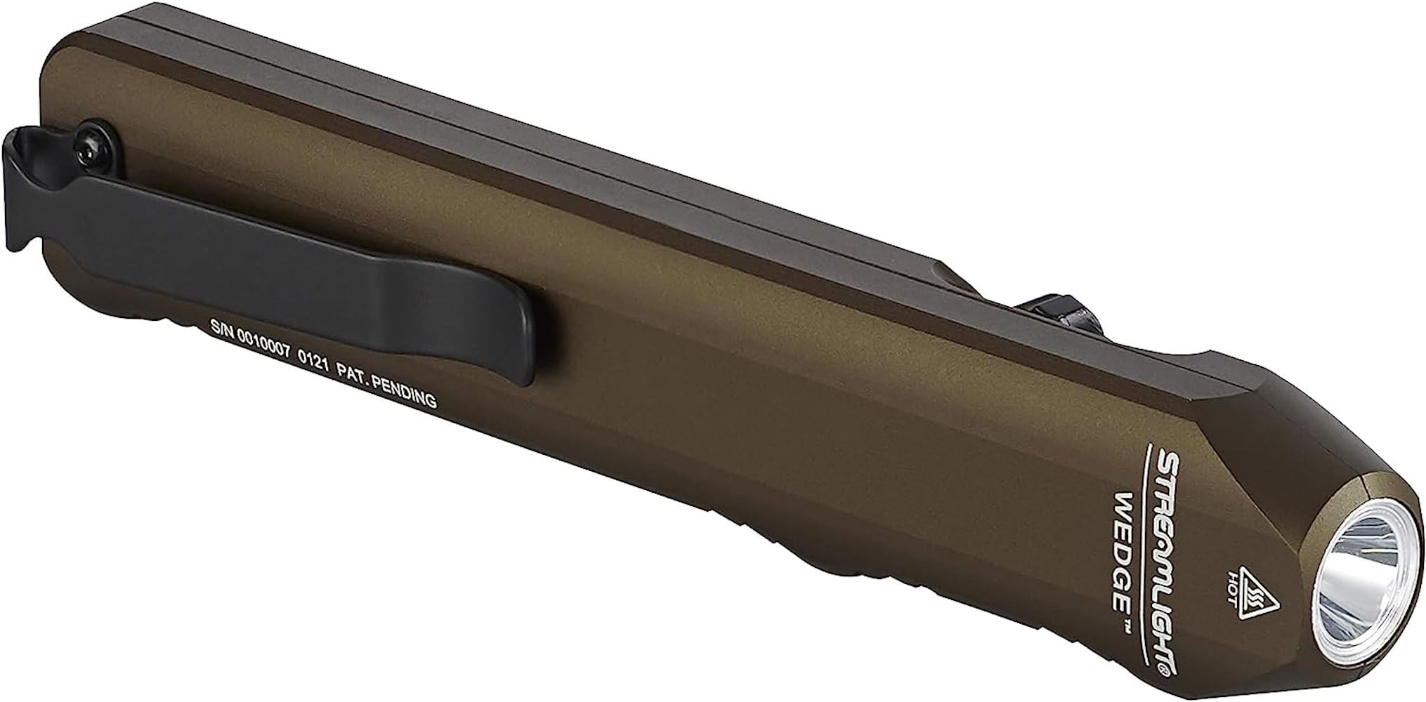 Streamlight 88811 Wedge 300-Lumen EDC Flashlight - Ultra Slim USB-C Rechargeable with Lanyard (Coyote) | Perfect for Camping, Hiking & Emergency Preparedness