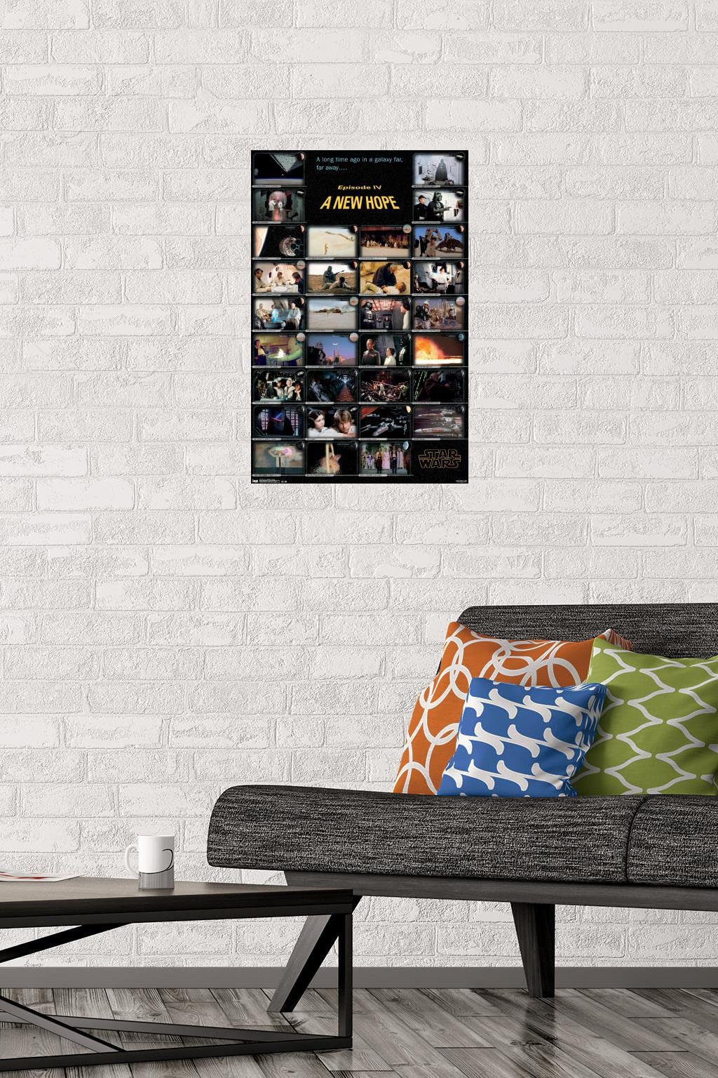 Trends International Star Wars: A New Hope Movie Wall Poster - 14.725 x 22.375 Inches Premium Unframed Art Print - Perfect for Home Theater, Game Room & Office Decor