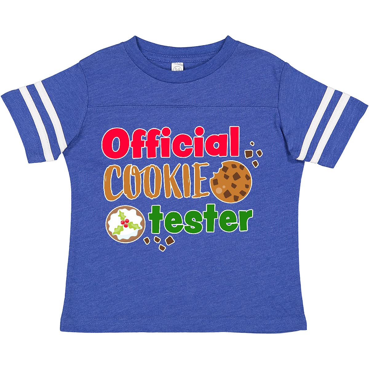 Inktastic Official Cookie Tester Christmas Cookies Toddler T-Shirt - Cute Holiday Outfit for Toddlers, Baking & Family Christmas Photos