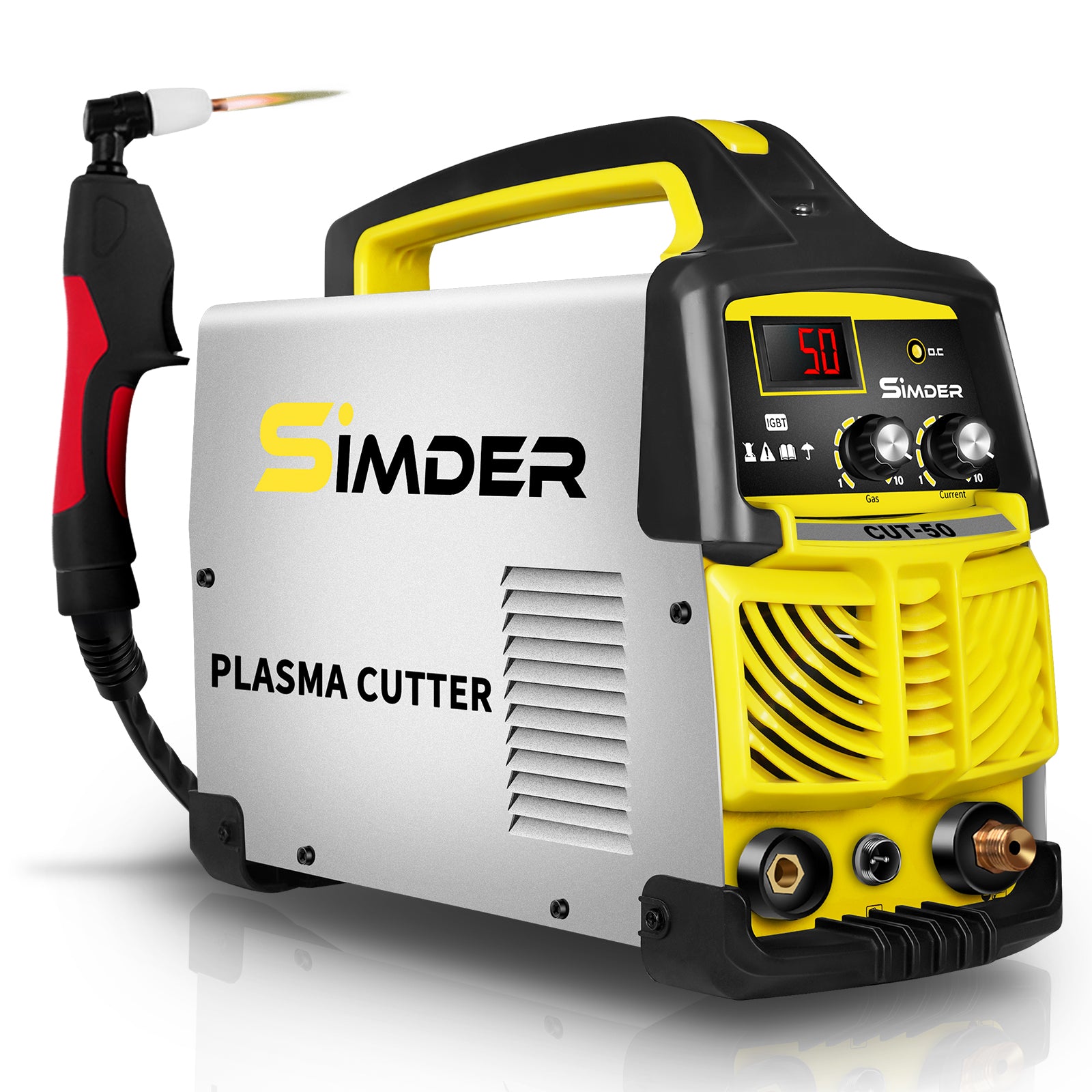 SSimder CUT 50 Plasma Cutter - Portable Inverter Plasma Cutting Machine for Metal, Steel, Iron - Perfect for DIY, Automotive Repair & Metal Fabrication