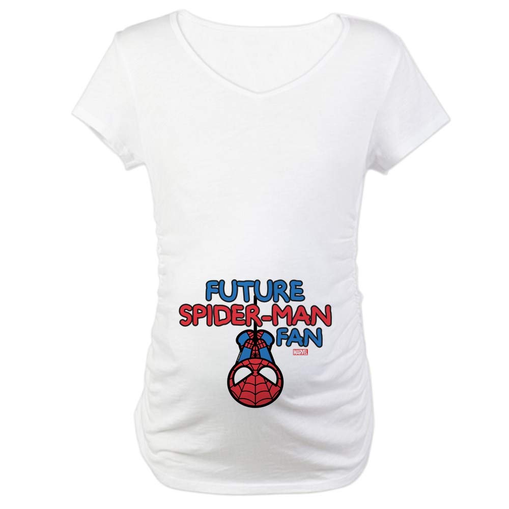Future Spider-Man Fan Maternity T-Shirt - Comfortable Pregnancy Tee for Marvel Lovers | Perfect for Baby Showers, Gender Reveals & Superhero Nursery Decor