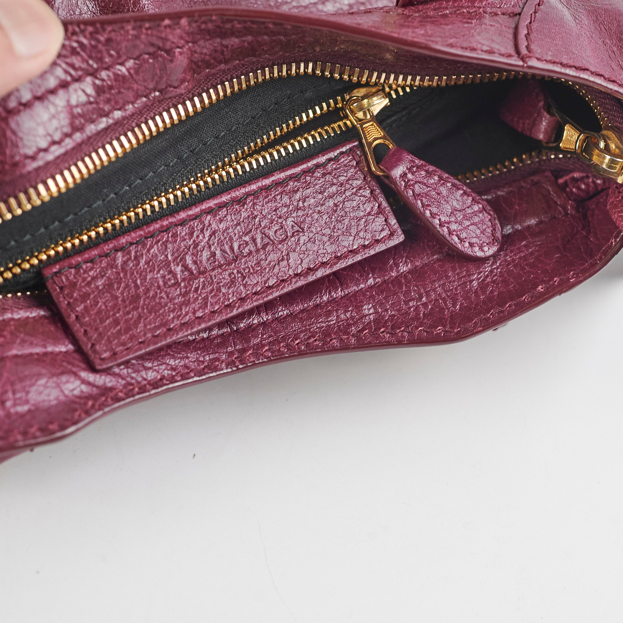 Balenciaga City Mini Crossbody Bag in Burgundy Leather - Stylish & Compact for Everyday Use, Travel, and Night Out
