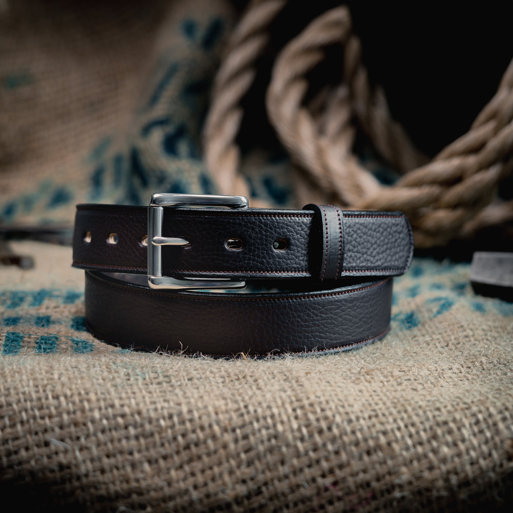 Premium Tuscan Deluxe Embossed Leather Belt for Men - Stylish Dress & Casual Wear - Perfect for Office, Wedding & Everyday Outfits