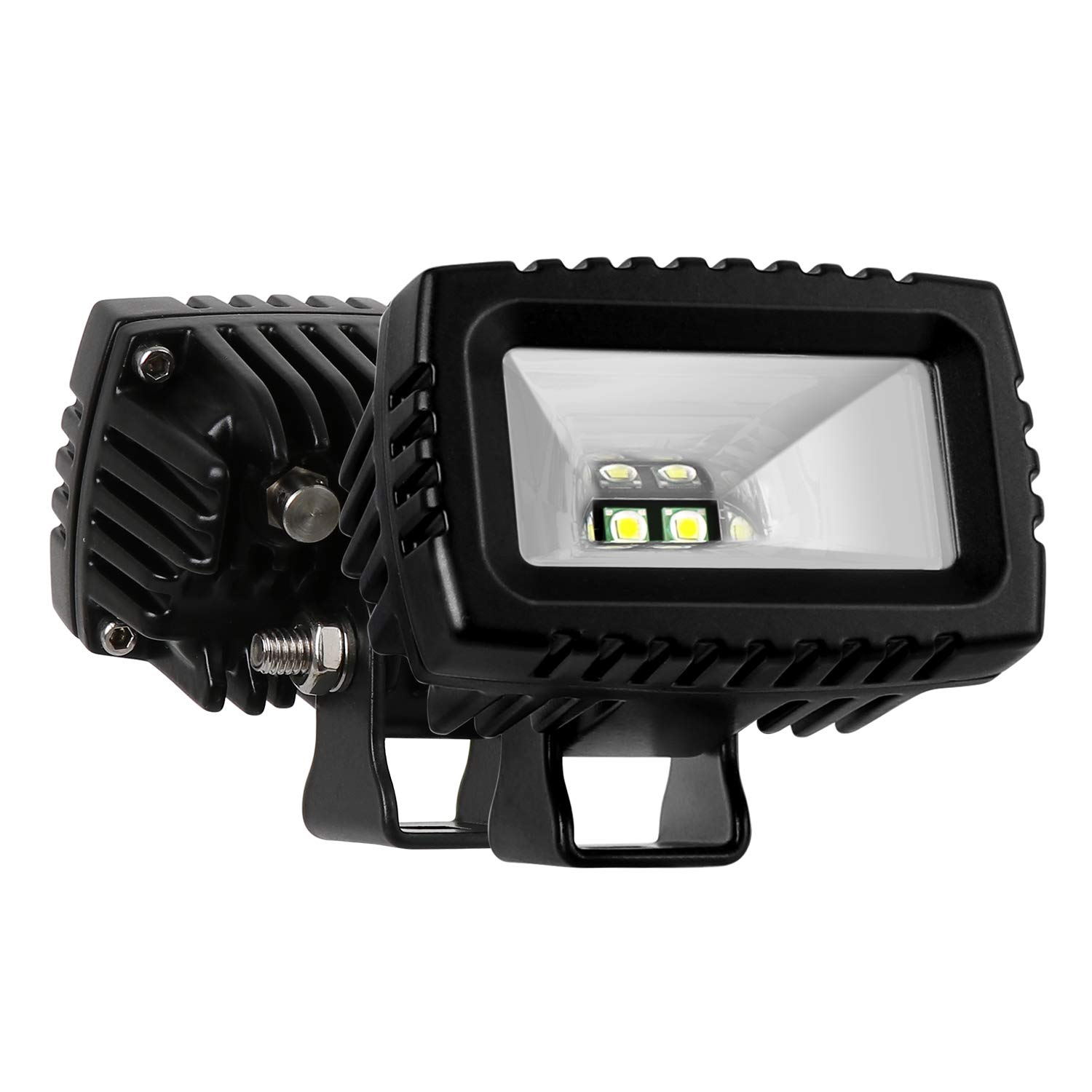 20W LED Pods - 2PCS Flood Light Bar for Off-Road, Truck, ATV, UTV, SUV & Boat - Backup Driving & Fog Lights - Durable Waterproof for Outdoor Adventures & Night Driving