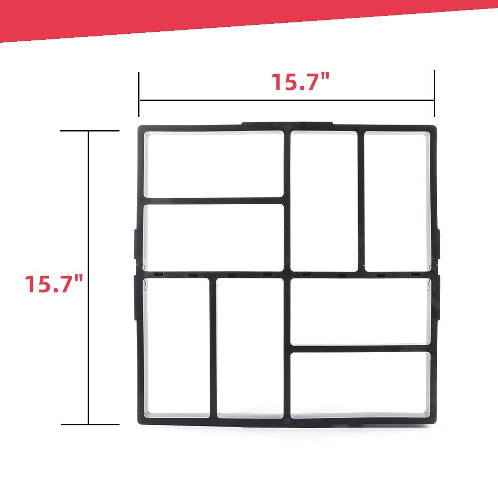 8-Grid Reusable Concrete Walk Maker Mold - 15.7