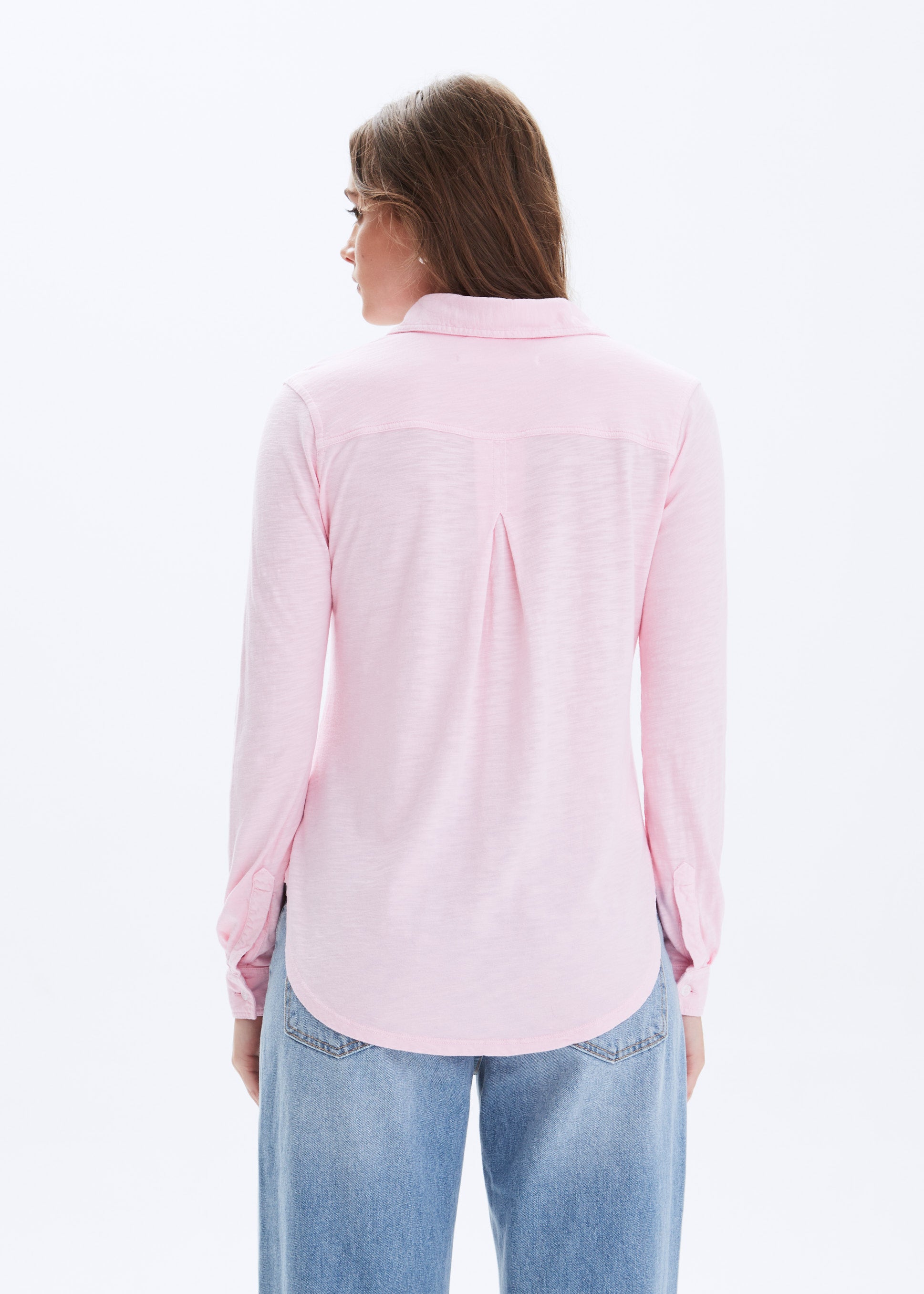 AMRAT Jersey Blouse for Women - Soft & Comfortable Knit Top - Perfect for Casual Wear, Office, and Everyday Outfits